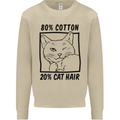 Part Cotton Part Cat Hair Funny Mens Sweatshirt Jumper Sand