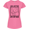 Part Cotton Part Cat Hair Funny Womens Petite Cut T-Shirt Azalea
