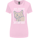 Part Cotton Part Cat Hair Funny Womens Wider Cut T-Shirt Light Pink
