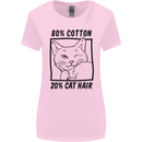Part Cotton Part Cat Hair Funny Womens Wider Cut T-Shirt Light Pink