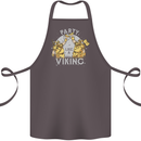 Party Like a Viking Thor Odin Valhalla Cotton Apron 100% Organic Dark Grey