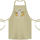 Party Like a Viking Thor Odin Valhalla Cotton Apron 100% Organic Khaki