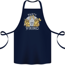 Party Like a Viking Thor Odin Valhalla Cotton Apron 100% Organic Navy Blue