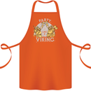 Party Like a Viking Thor Odin Valhalla Cotton Apron 100% Organic Orange