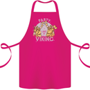 Party Like a Viking Thor Odin Valhalla Cotton Apron 100% Organic Pink