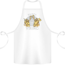 Party Like a Viking Thor Odin Valhalla Cotton Apron 100% Organic White