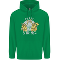 Party Like a Viking Thor Odin Valhalla Mens 80% Cotton Hoodie Irish Green
