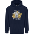 Party Like a Viking Thor Odin Valhalla Mens 80% Cotton Hoodie Navy Blue