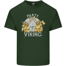 Party Like a Viking Thor Odin Valhalla Mens Cotton T-Shirt Tee Top Forest Green