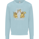 Party Like a Viking Thor Odin Valhalla Mens Sweatshirt Jumper Light Blue