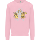 Party Like a Viking Thor Odin Valhalla Mens Sweatshirt Jumper Light Pink