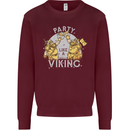 Party Like a Viking Thor Odin Valhalla Mens Sweatshirt Jumper Maroon