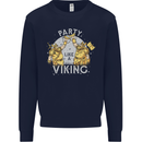 Party Like a Viking Thor Odin Valhalla Mens Sweatshirt Jumper Navy Blue