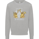 Party Like a Viking Thor Odin Valhalla Mens Sweatshirt Jumper Sports Grey