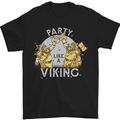 Party Like a Viking Thor Odin Valhalla Mens T-Shirt Cotton Gildan Black
