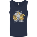 Party Like a Viking Thor Odin Valhalla Mens Vest Tank Top Navy Blue