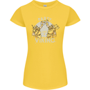 Party Like a Viking Thor Odin Valhalla Womens Petite Cut T-Shirt Yellow