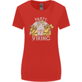Party Like a Viking Thor Odin Valhalla Womens Wider Cut T-Shirt Red