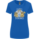 Party Like a Viking Thor Odin Valhalla Womens Wider Cut T-Shirt Royal Blue