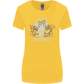 Party Like a Viking Thor Odin Valhalla Womens Wider Cut T-Shirt Yellow