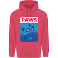 Paws Funny Cat and Goldfish Parody Childrens Kids Hoodie Heliconia