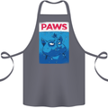 Paws Funny Cat and Goldfish Parody Cotton Apron 100% Organic Steel