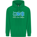 Peace Autism Austistic Childrens Kids Hoodie Irish Green