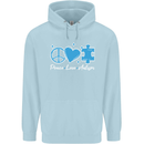 Peace Autism Austistic Childrens Kids Hoodie Light Blue