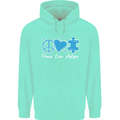 Peace Autism Austistic Childrens Kids Hoodie Peppermint