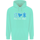 Peace Autism Austistic Childrens Kids Hoodie Peppermint