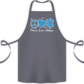 Peace Autism Austistic Cotton Apron 100% Organic Steel