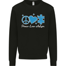 Peace Autism Austistic Kids Sweatshirt Jumper Black