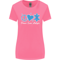 Peace Autism Austistic Womens Wider Cut T-Shirt Azalea