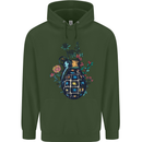 Peace Grenade Anti-War Pacifist World Hippy Childrens Kids Hoodie Forest Green