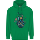 Peace Grenade Anti-War Pacifist World Hippy Childrens Kids Hoodie Irish Green