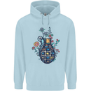 Peace Grenade Anti-War Pacifist World Hippy Childrens Kids Hoodie Light Blue