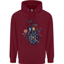Peace Grenade Anti-War Pacifist World Hippy Childrens Kids Hoodie Maroon