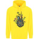 Peace Grenade Anti-War Pacifist World Hippy Childrens Kids Hoodie Yellow