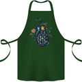 Peace Grenade Anti-War Pacifist World Hippy Cotton Apron 100% Organic Forest Green