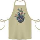 Peace Grenade Anti-War Pacifist World Hippy Cotton Apron 100% Organic Khaki