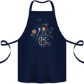 Peace Grenade Anti-War Pacifist World Hippy Cotton Apron 100% Organic Navy Blue