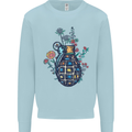 Peace Grenade Anti-War Pacifist World Hippy Kids Sweatshirt Jumper Light Blue