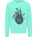 Peace Grenade Anti-War Pacifist World Hippy Kids Sweatshirt Jumper Peppermint