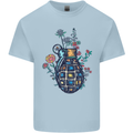 Peace Grenade Anti-War Pacifist World Hippy Kids T-Shirt Childrens Light Blue