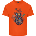 Peace Grenade Anti-War Pacifist World Hippy Kids T-Shirt Childrens Orange