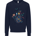 Peace Grenade Anti-War Pacifist World Hippy Mens Sweatshirt Jumper Navy Blue