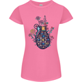 Peace Grenade Anti-War Pacifist World Hippy Womens Petite Cut T-Shirt Azalea