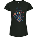 Peace Grenade Anti-War Pacifist World Hippy Womens Petite Cut T-Shirt Black