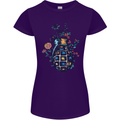 Peace Grenade Anti-War Pacifist World Hippy Womens Petite Cut T-Shirt Purple