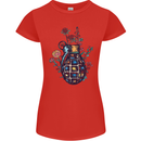 Peace Grenade Anti-War Pacifist World Hippy Womens Petite Cut T-Shirt Red